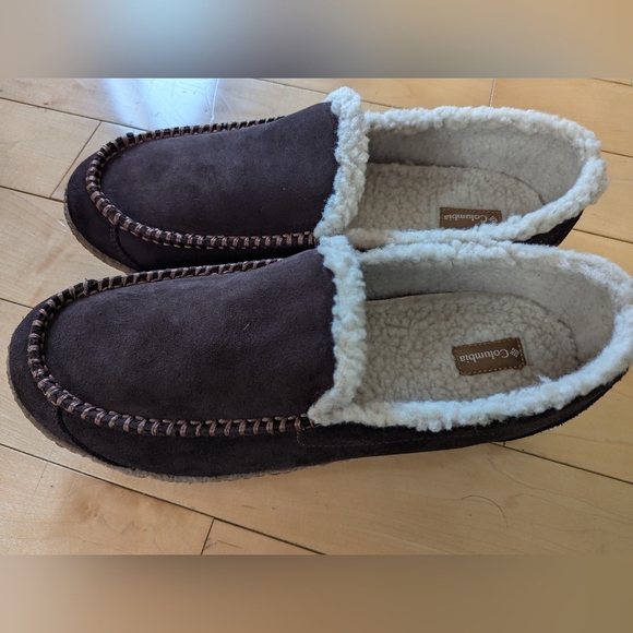 Columbia Fairhaven Brown Suede Slipper Size 10 Or 11 Mens New! - Picture 5 of 7